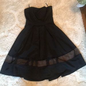 Black mid dress